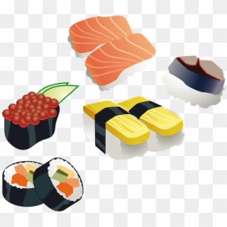 Japanese Food Transparent Images Png - Sushi Clipart, Png Download