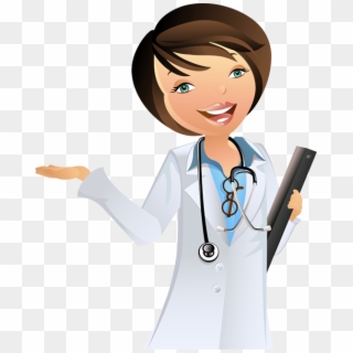 Cartoon Woman Doctor Png, Transparent Png