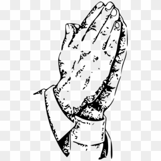 Praying Hands Man Church Christian Prayer God - Praying Caricature, HD Png Download