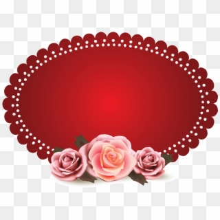 Design Free Logo Vintage Roses Frame Template - Vintage Frame Frame Logo Design Png, Transparent Png