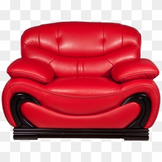 Red Armchair Png Image - Chair Png Full Hd, Transparent Png