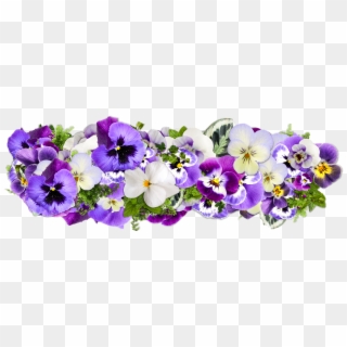 Flowers, Decoration, Line Of Flowers - Purple Flower Line Png, Transparent Png