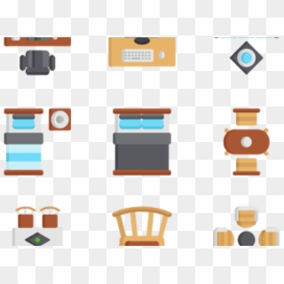 Sofa Clipart Top View - Furniture Top View Png, Transparent Png