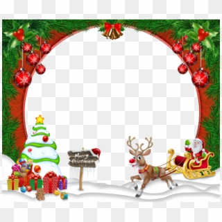 Free Png Best Stock Photos Merry Christmasframe Background - Merry Christmas Free Frame, Transparent Png