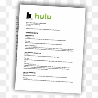 To Bring This Vision To Life, We Explored A Range Of - Hulu, HD Png Download