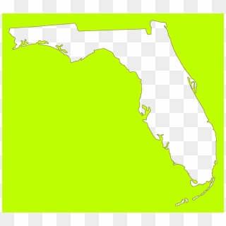 A Plain Frame Map Of Florida - Map Of Florida, HD Png Download