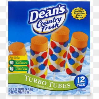 Dean's Country Fresh Orange Turbo Tubes - Dean's Turbo Tubes, HD Png Download