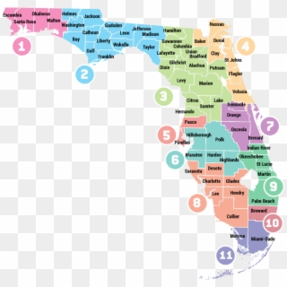 More Information - Florida Medicaid Regions, HD Png Download