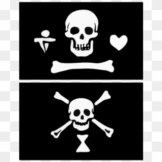 Famous Pirates And Their Flags Part - Pirate Flag, HD Png Download