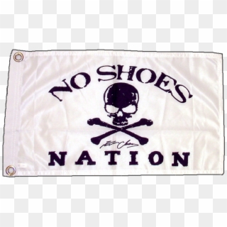 Kenny Chesney No Shoes Nation White Flag-11” X 18” - No Shoes Nation Tour, HD Png Download