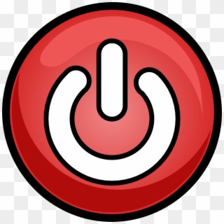 Power Button In Red, HD Png Download