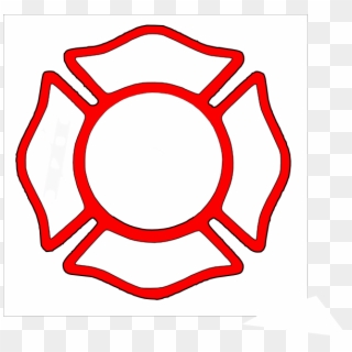 19 Firefighter Badge Graphic Black And White Download - Blank Fire Department Logo, HD Png Download