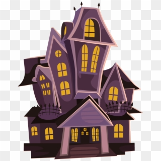 House Clipart Transparent Washed Out - Haunted Mansion Haunted House Clipart, HD Png Download