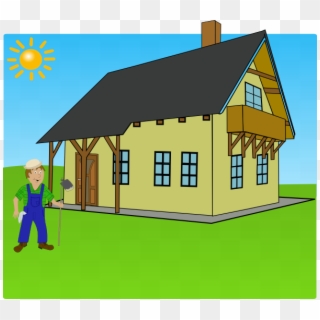 Farm Background Clip Art At - House Clip Art, HD Png Download