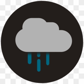 Rain Icon Flat Flat Design Weather Storm Clouds - Rain Flat Icon Png, Transparent Png
