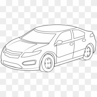 Graphic Transparent Top View Of Drawing At Getdrawings - Black And White Image Of Car Clip Art, HD Png Download