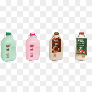 Milk In Glass Bottles Available Flavors From Byrne - Plastic Bottle, HD Png Download