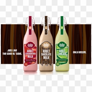 Adult Chocolate Milk - Adult Beverage Company Adult Strawberry Milk, HD Png Download