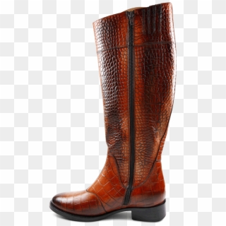 Boots Milli 8 Croco Orange Hrs - Knee-high Boot, HD Png Download