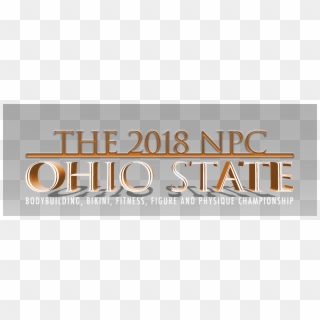 2018 Npc Ohio State Bodybuilding, Physique, Bikini, - Calligraphy, HD Png Download