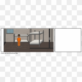 Jail Cell Scene - Bunk Bed, HD Png Download