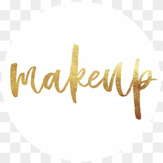 White And Gold Instagram Stories Highlight Covers Text - Gold Makeup Icon Png, Transparent Png