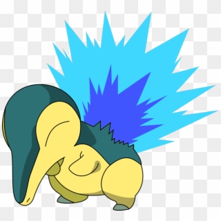 With Blue Flame , - Pokemon Cyndaquil Evolution, HD Png Download