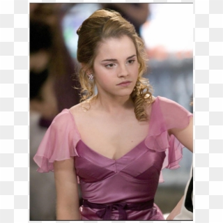 Emma Watson Hot In Harry Potter - Goblet Of Fire Hermione Dress, HD Png Download