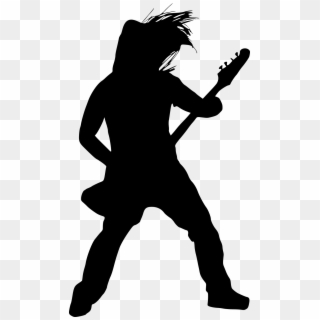 Free Download - Guitar Player Silhouette Png, Transparent Png
