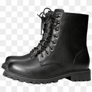 Leather Boot Png Transparent Image - Black Combat Boots Png, Png Download