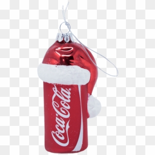 Coca-cola Can With Santa Hat Glass Ornament - Coca Cola Bottle Puzzle, HD Png Download