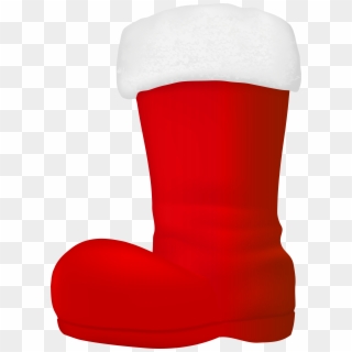 Santa Claus Boot Transparent Clip Art Image - Santa Claus Boots Png, Png Download