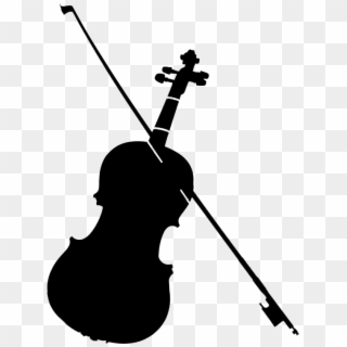 Violin Silhouette - Violin Cut Out, HD Png Download