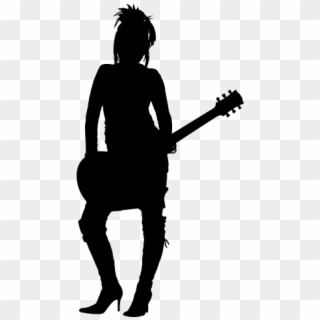 Woman - Rock Girl Silhouette Png, Transparent Png