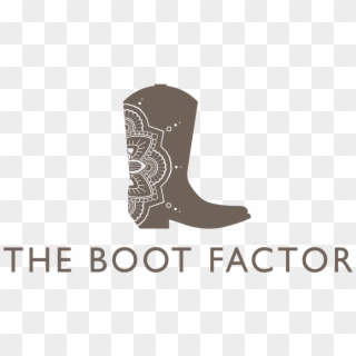 The Boot Factor Logo Brown Large Format=1500w, HD Png Download