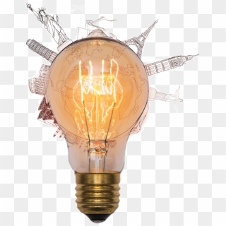 Mundo-lampada - Incandescent Light Bulb, HD Png Download