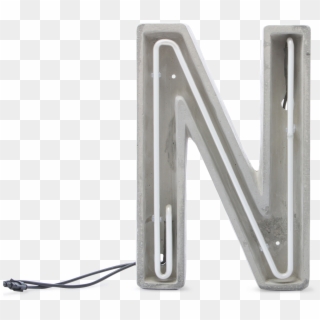 Alphacrete, Concrete Neon Light N-0 - Neon Png Letters N, Transparent Png