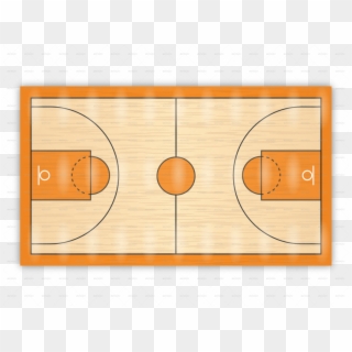 Free Png Download Basketball Courts Png Images Background - Draw The Basketball Court, Transparent Png