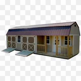 Custom Side Lofted Barn Weatherking Custom Side Lofted - Roof, HD Png Download