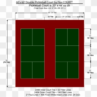 Outdoor Basketball Court Deluxe Backyard Basketball - Tennis Court Layouts, HD Png Download