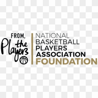 Nbpa Foundation From The Players Logo Lockup Black - Conservation International New, HD Png Download
