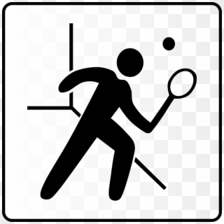 Banner Freeuse Hotel Icon Has Squash Clip Art At - Squash Court Icon, HD Png Download