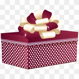 Red Dotted Gift Box Png Clipart - Best Gift Boxes Transparent, Png Download