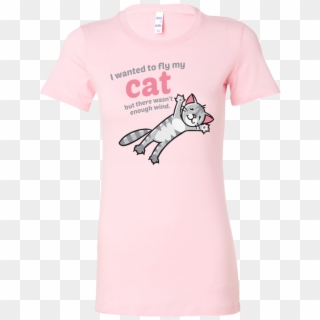Flying Cat T-shirt - Shirt, HD Png Download