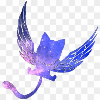 Fairytail Happy Anime Cat Flyingcat Galaxy Freetoedit - Galaxy Happy Fairy Tail, HD Png Download