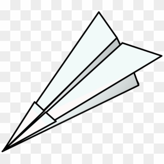 Paper Plane Png Tumblr - Paper Airplane Clipart Gif, Transparent Png