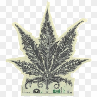 Pot Leaf Dollar Bill, HD Png Download