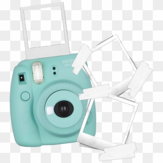 Polaroid Camera Picture Sticker Template Edit Cute - Instant Camera, HD Png Download