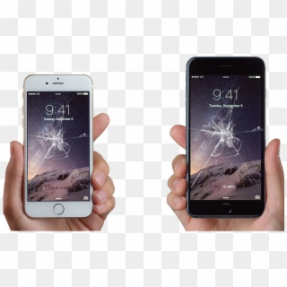 If You Have A Cracked Screen, A Broken Button, Or Your - Iphone 6 Being Held, HD Png Download