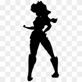 Girl Standing,woman Vector Graphics,free Pictures - Female Superhero Silhouette Png, Transparent Png
